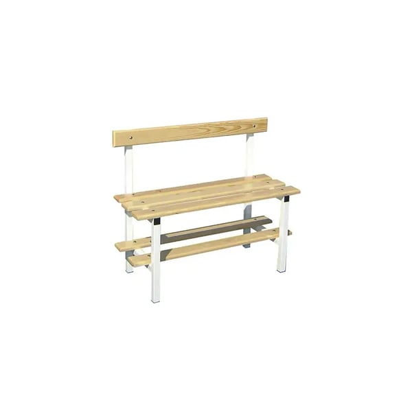 Banc de vestiaire avec dossier